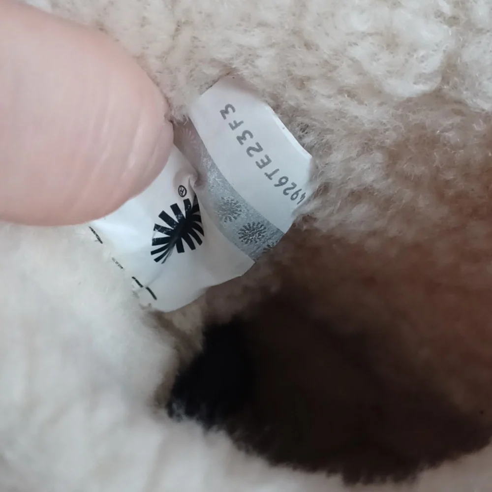 Toddler UGG Sheepskin Boots with Cream and Brown Accents